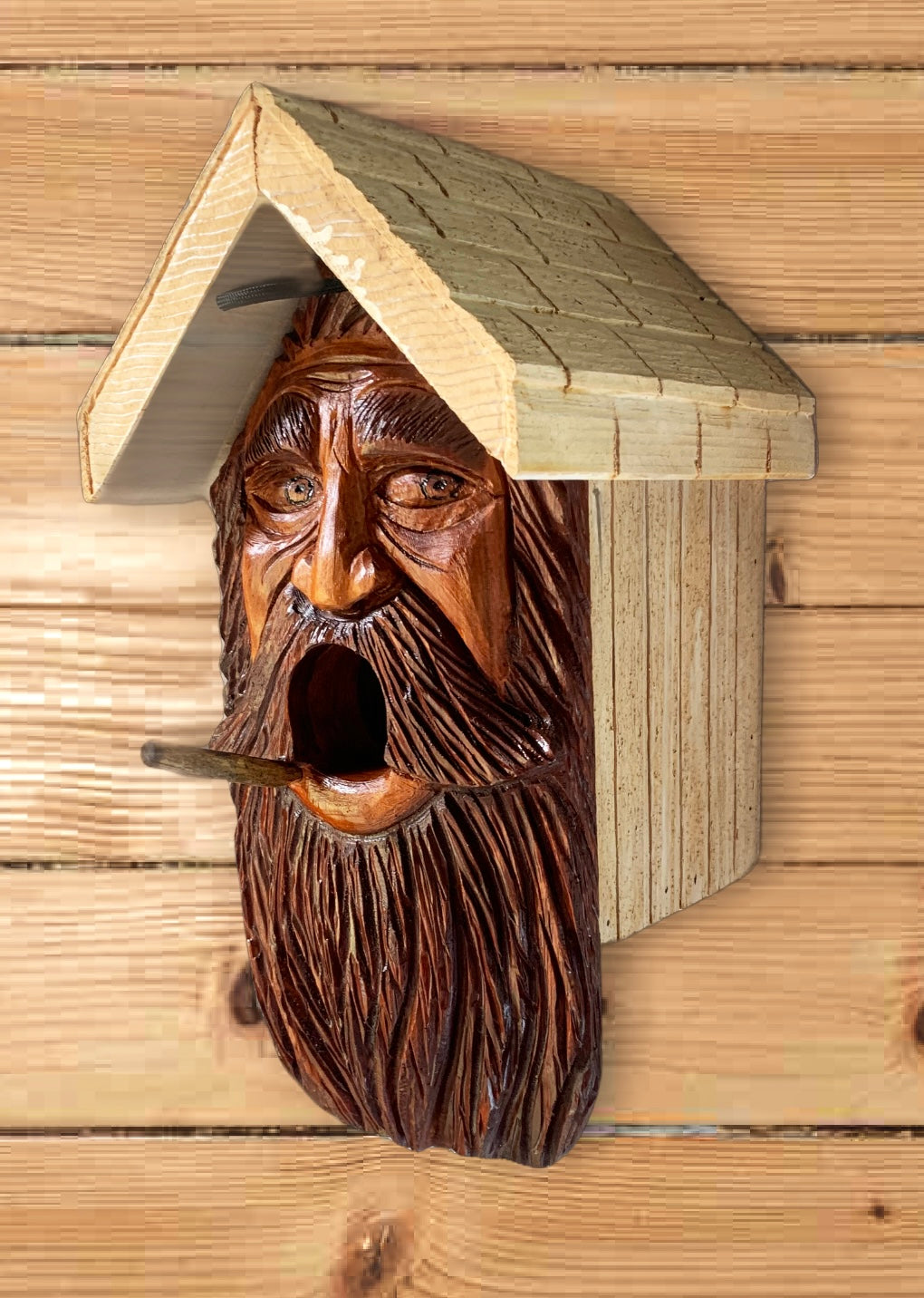 Wood Spirit Birdhouse