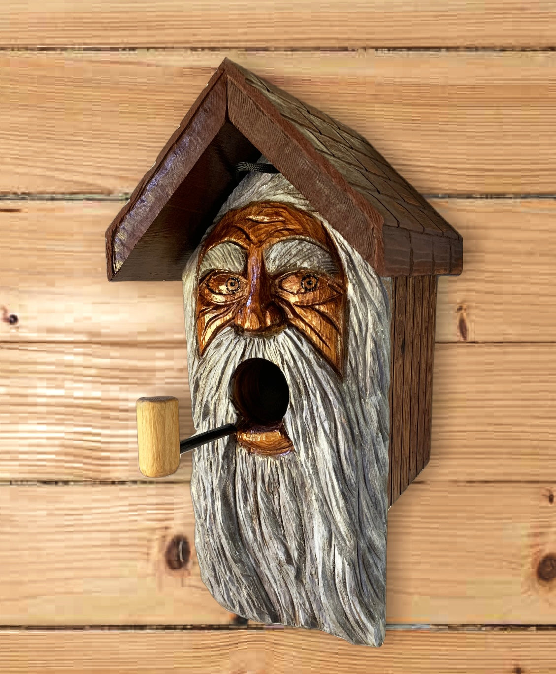 Wood Spirit Birdhouse