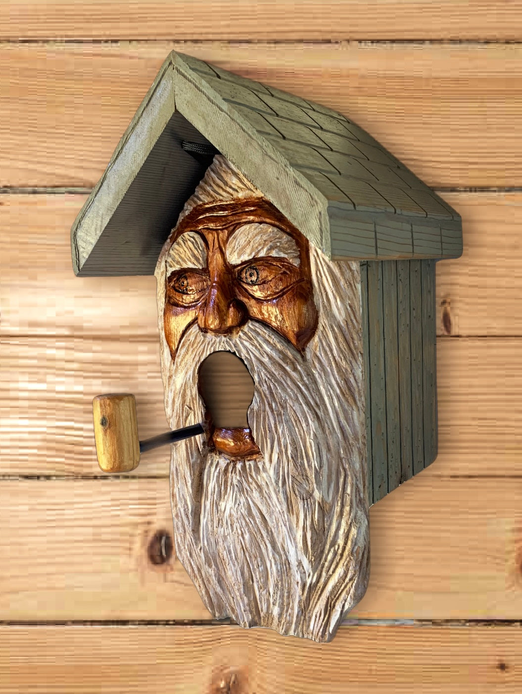 Wood Spirit Birdhouse